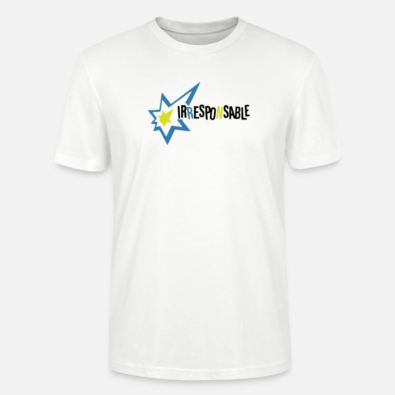 Irresponsable - T-shirt bio CRAFTER Stanley Stella Unisexe - blanc