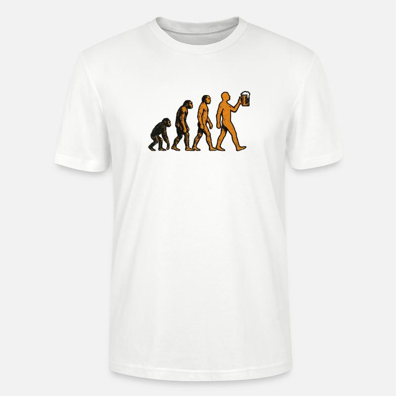 Bière Evolution - T-shirt bio CRAFTER Stanley Stella Unisexe - blanc
