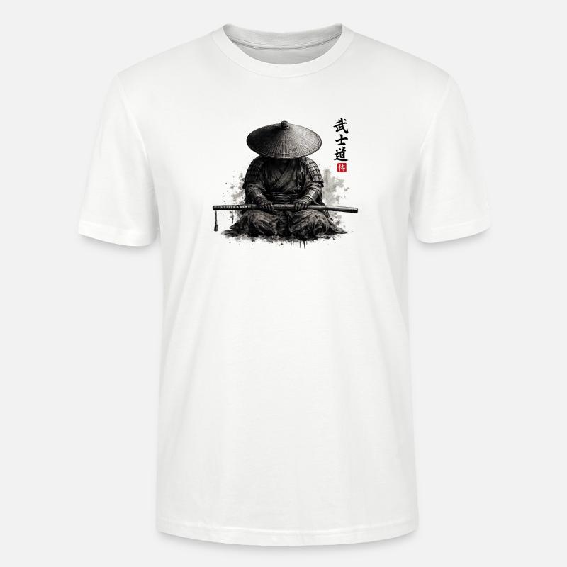 Samurai - Stanley/Stella Unisex Bio-T-Shirt CRAFTER - Weiß