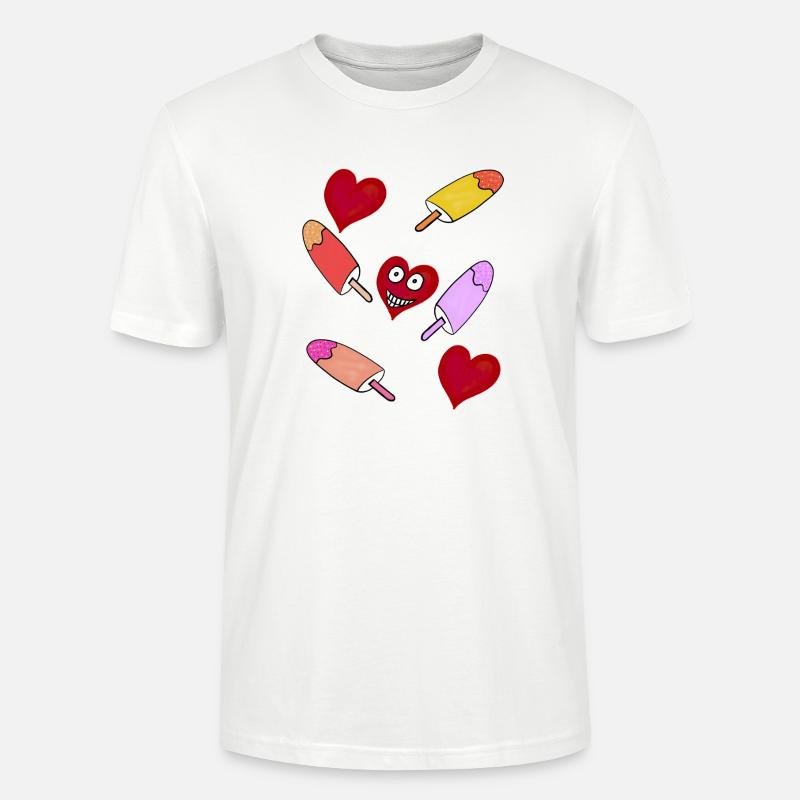 Eis Eiskrem Eiscreme Kinder - Stanley/Stella Unisex Bio-T-Shirt CRAFTER - Weiß