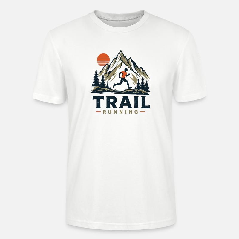 Course sur sentier - T-shirt bio CRAFTER Stanley Stella Unisexe - blanc