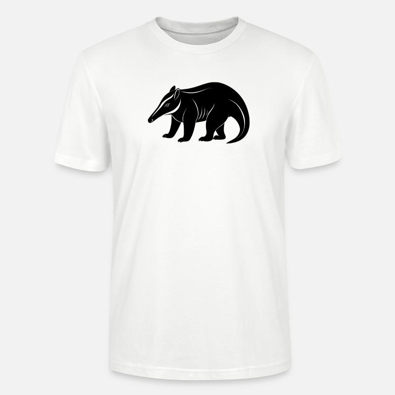 Fourmilier géant - T-shirt bio CRAFTER Stanley Stella Unisexe - blanc