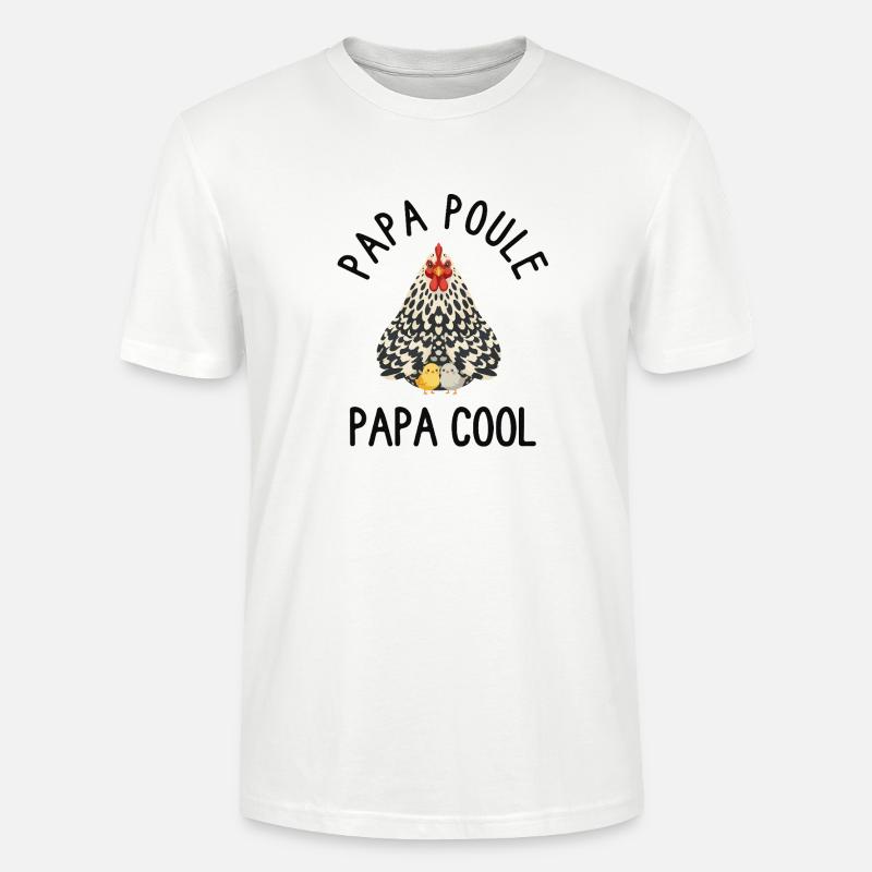 Daddy Hen Cool Daddy - Stanley/Stella Unisex Bio-T-Shirt CRAFTER - Weiß