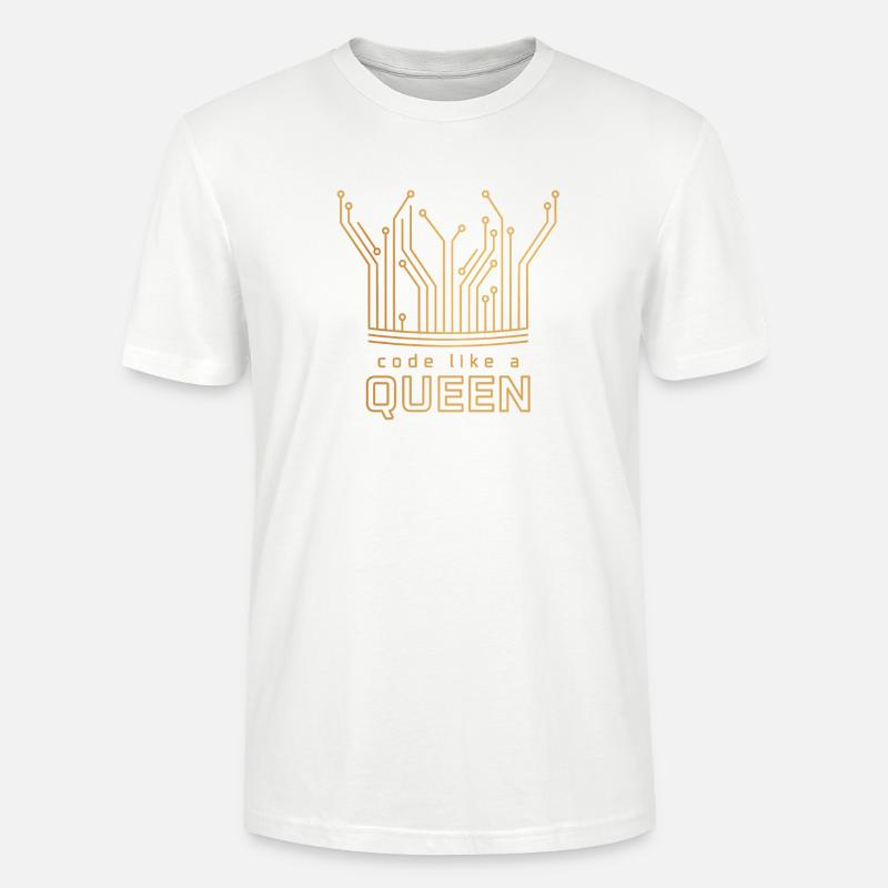 Code Like a Queen - Stanley/Stella Unisex Bio-T-Shirt CRAFTER - Weiß