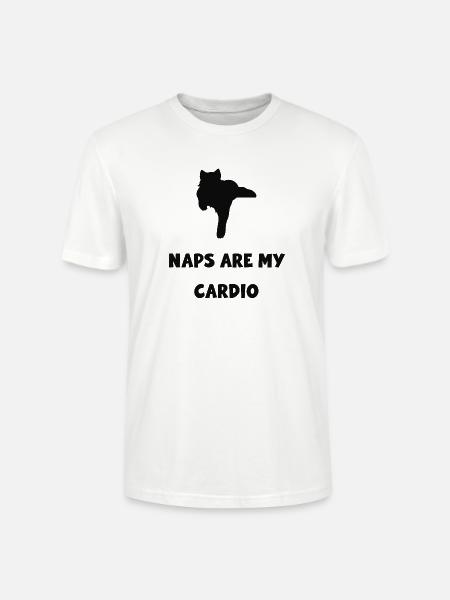 Katzen-Yoga: Nickerchen sind Cardio - Stanley/Stella Unisex Bio-T-Shirt CRAFTER - Weiß