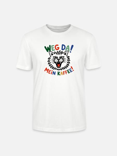 Weg Da Mein Kaffee - Stanley/Stella Unisex Bio-T-Shirt CRAFTER - Weiß