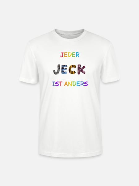 Jeder-Jeck-ist-anders - Stanley/Stella Unisex Bio-T-Shirt CRAFTER - Weiß