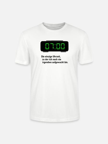 Die einzige Uhrzeit - Stanley/Stella Unisex Bio-T-Shirt CRAFTER - Weiß