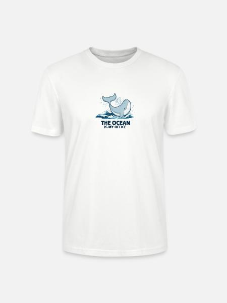 Meeresbiologe Geschenk für Ozeanliebhaber - Stanley/Stella Unisex Bio-T-Shirt CRAFTER - Weiß