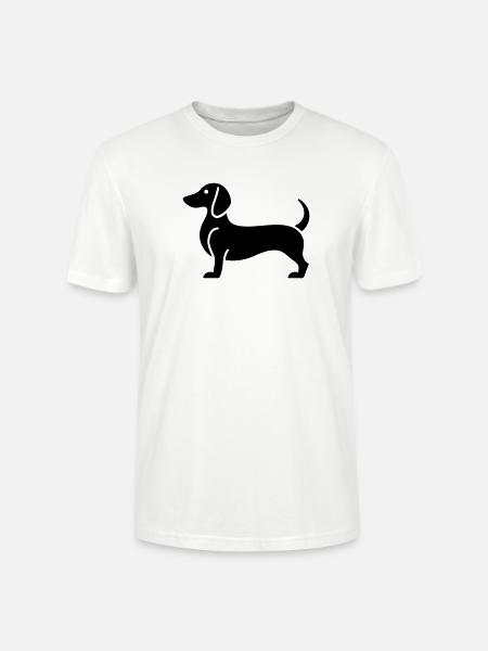 Dackel - Stanley/Stella Unisex Bio-T-Shirt CRAFTER - Weiß