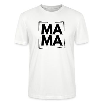 Maman - T-shirt bio CRAFTER Stanley Stella Unisexe - blanc - Devant - Alina (178cm) & Michal (187cm)