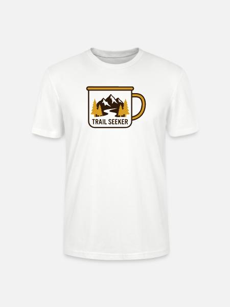 Berge Tasse Wander Logo - Stanley/Stella Unisex Bio-T-Shirt CRAFTER - Weiß