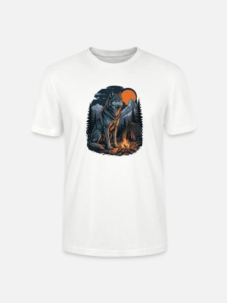 Hiking Wolf – Outdoor-Abenteuer - Stanley/Stella Unisex Bio-T-Shirt CRAFTER - Weiß
