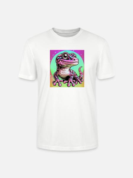 Gecko - Stanley/Stella CRAFTER Unisex Organic T-Shirt - white