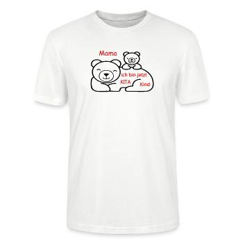 Kita Kind - Stanley/Stella Unisex Bio-T-Shirt CRAFTER - Weiß - Vorne - Alina (178cm) & Michal (187cm)