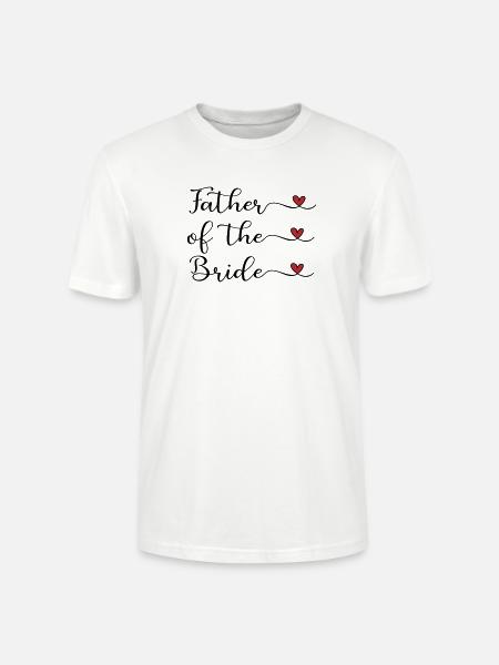 Father of the Bride - Stanley/Stella CRAFTER Unisex Organic T-Shirt - white