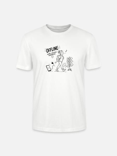 Offline Abenteuer Wanderin Pfadzeichen - Stanley/Stella Unisex Bio-T-Shirt CRAFTER - Weiß