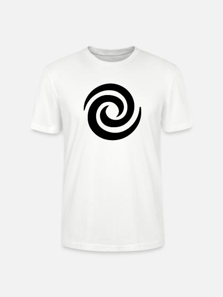 Japanese Spiral - Stanley/Stella CRAFTER Unisex Organic T-Shirt - white