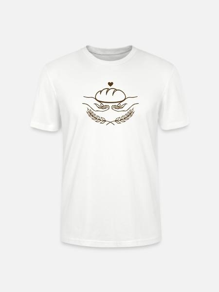 Frisches Brot – Bäcker Symbol mit Ähren - Stanley/Stella Unisex Bio-T-Shirt CRAFTER - Weiß