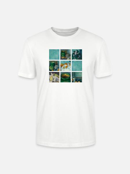Kunst Malerei von Cezanne Impressionismus - Stanley/Stella Unisex Bio-T-Shirt CRAFTER - Weiß
