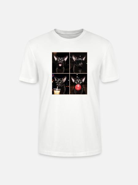 Katzen Orientalisch Kurzhaar Katze - Stanley/Stella Unisex Bio-T-Shirt CRAFTER - Weiß