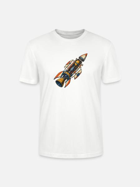 Raketenmechanik - Stanley/Stella Unisex Bio-T-Shirt CRAFTER - Weiß