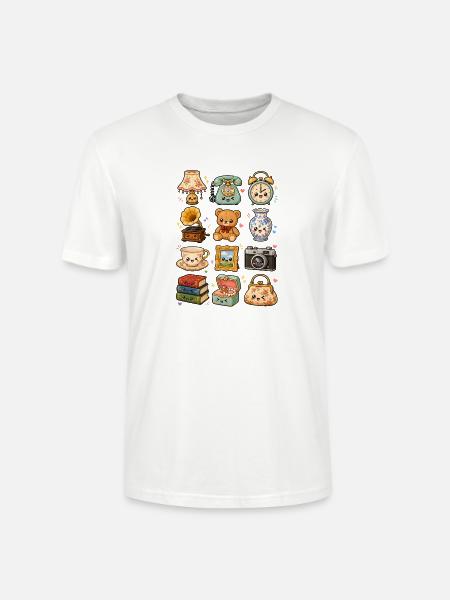 Kawaii Flohmarkt | Retro & Nostalgie - Stanley/Stella Unisex Bio-T-Shirt CRAFTER - Weiß