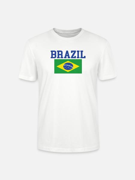 Brasilien Geschenk - Stanley/Stella Unisex Bio-T-Shirt CRAFTER - Weiß