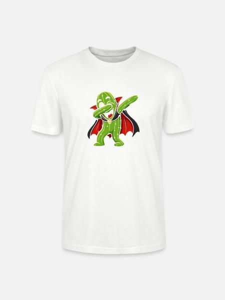 Kaktusheld im Cape - Stanley/Stella Unisex Bio-T-Shirt CRAFTER - Weiß