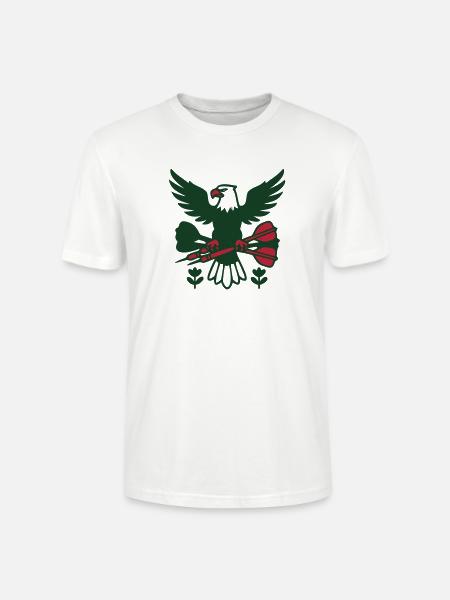 Adler Dartpfeile Logo - Stanley/Stella Unisex Bio-T-Shirt CRAFTER - Weiß