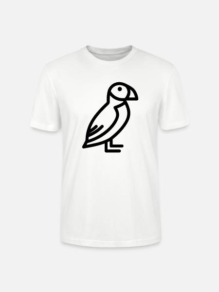 Papageitaucher-Seevogel - Stanley/Stella Unisex Bio-T-Shirt CRAFTER - Weiß