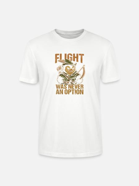 Flucht war nie eine Option - Stanley/Stella Unisex Bio-T-Shirt CRAFTER - Weiß