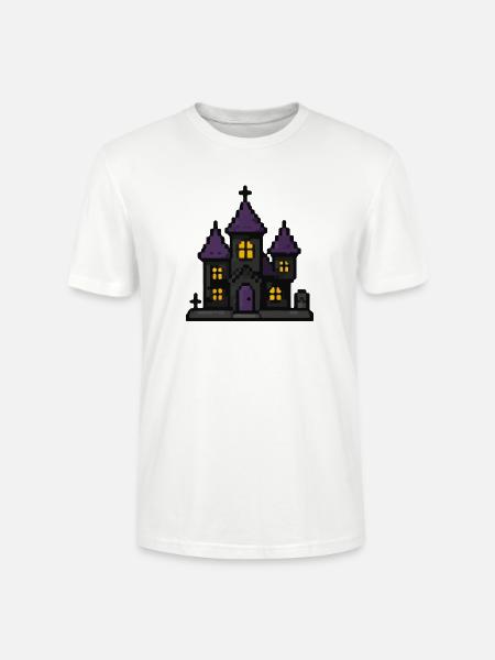 Purpurnacht-Spukhaus - Stanley/Stella Unisex Bio-T-Shirt CRAFTER - Weiß