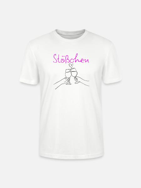 STÖßCHEN, PARTY, GESELLIGKEIT, DAYDRINKING 🥂🥂🥂 - Stanley/Stella Unisex Bio-T-Shirt CRAFTER - Weiß