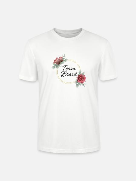 Team Braut Rosenkranz - Stanley/Stella Unisex Bio-T-Shirt CRAFTER - Weiß