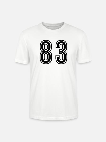 83 Zahl symbol - Stanley/Stella Unisex Bio-T-Shirt CRAFTER - Weiß