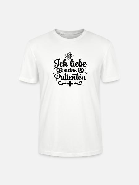 Ich liebe meine Patienten - Stanley/Stella Unisex Bio-T-Shirt CRAFTER - Weiß