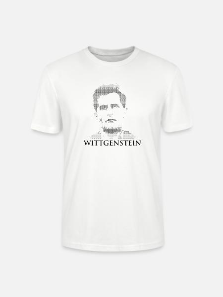 Ludwig Wittgenstein ASCII-Porträt - Stanley/Stella Unisex Bio-T-Shirt CRAFTER - Weiß