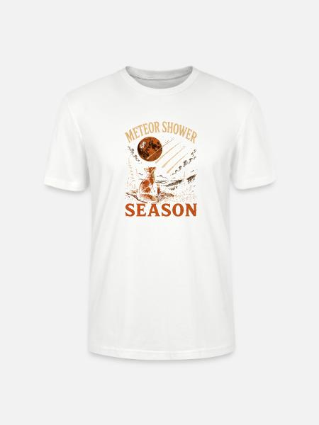 Meteorschauer Saison Fuchs Sternengucker Camping - Stanley/Stella Unisex Bio-T-Shirt CRAFTER - Weiß