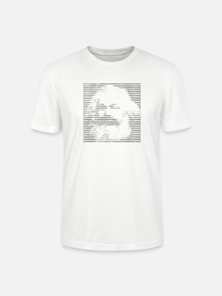 Karl Marx ASCII Porträtkunst - Stanley/Stella Unisex Bio-T-Shirt CRAFTER - Weiß