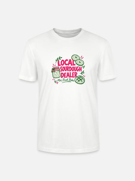 Local Sourdough Dealer - Stanley/Stella Unisex Bio-T-Shirt CRAFTER - Weiß
