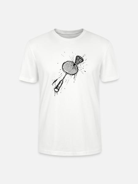 Badminton - Stanley/Stella Unisex Bio-T-Shirt CRAFTER - Weiß