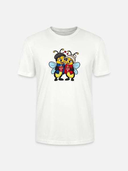 Glühweinzeit - lustige Weihnachtsmarkt Pullover - Stanley/Stella Unisex Bio-T-Shirt CRAFTER - Weiß