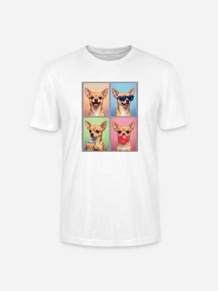 Hunde Chihuahua Hund - Stanley/Stella Unisex Bio-T-Shirt CRAFTER - Weiß
