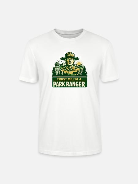 Vertrau Mir Ich Bin Ranger Spruch - Stanley/Stella Unisex Bio-T-Shirt CRAFTER - Weiß