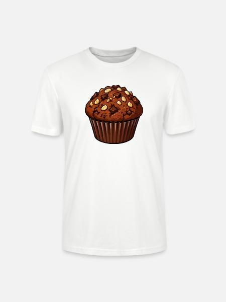 Schoko Muffin Mit Nussstückchen - Stanley/Stella Unisex Bio-T-Shirt CRAFTER - Weiß
