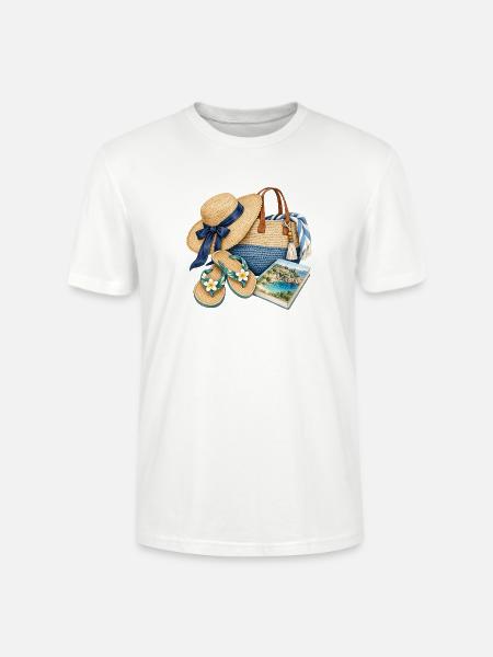Sommerstrand Flair - Stanley/Stella Unisex Bio-T-Shirt CRAFTER - Weiß