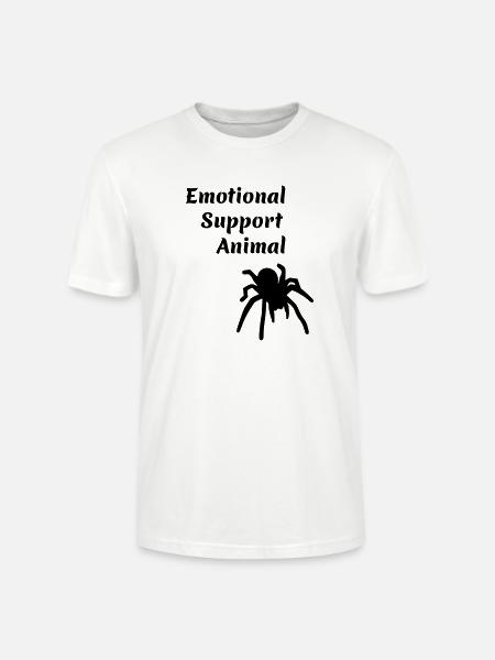 emotional support animal - Stanley/Stella Unisex Bio-T-Shirt CRAFTER - Weiß