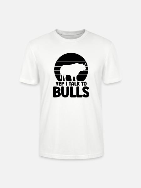 Stier Spruch Humor - Stanley/Stella Unisex Bio-T-Shirt CRAFTER - Weiß