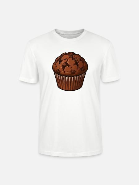 Schoko Muffin Illustration - Stanley/Stella Unisex Bio-T-Shirt CRAFTER - Weiß